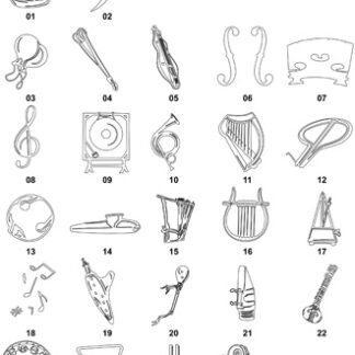 DXF Music & Sports Designs 1