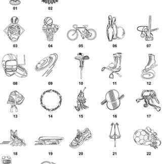 DXF Music & Sports Designs 3