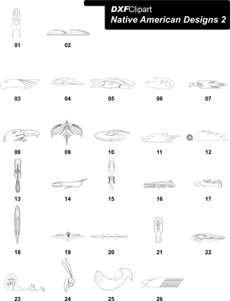 DXF Native American Designs 2