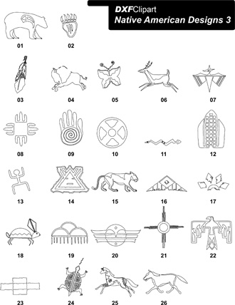 DXF Native American Designs 3
