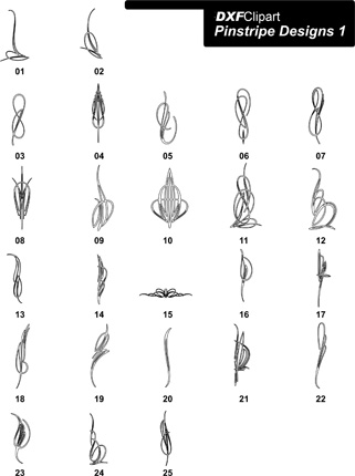 DXF Pinstripe Designs 1