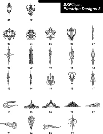 DXF Pinstripe Designs 3