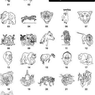 DXF Wild Animal & Dinosaur Designs 2