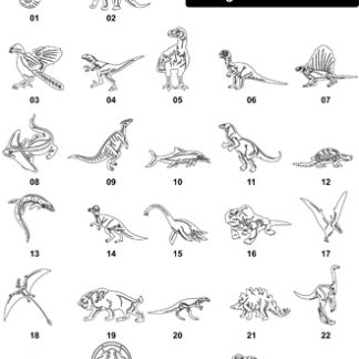 DXF Wild Animal & Dinosaur Designs 3